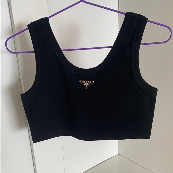 Prada Black Women's Crop Top - Picture 1 of 5